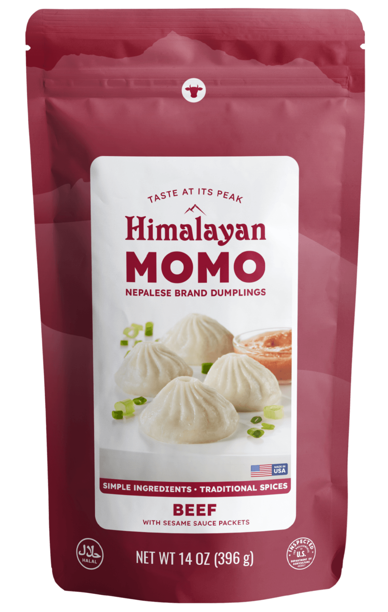 Beef Momos packaging