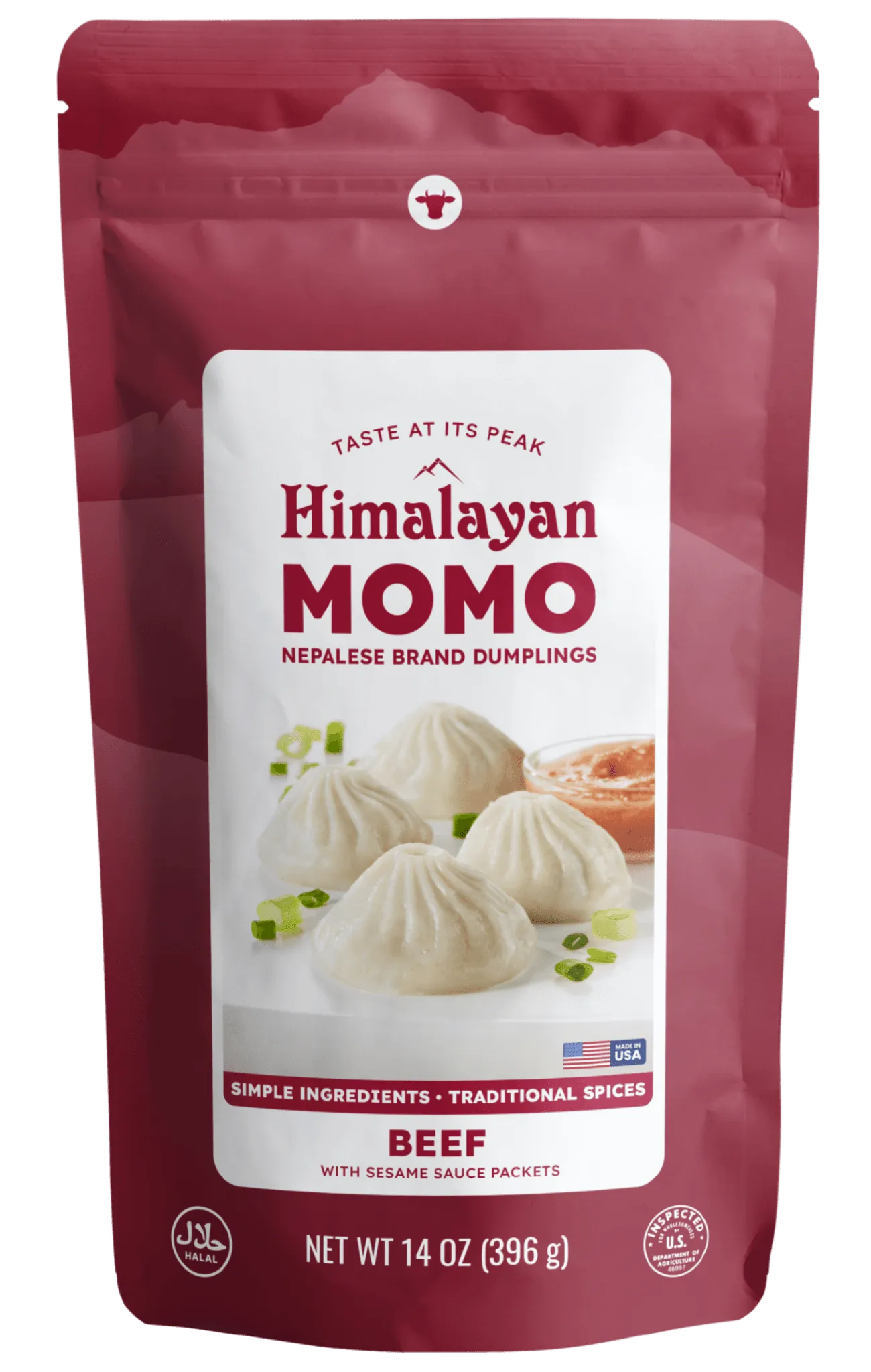 Beef Momos packaging